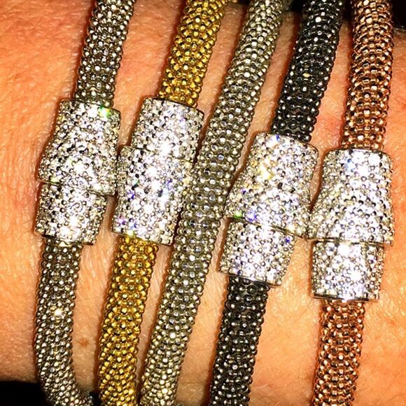 CHAR LALA DESIGNS Pave Magnetic Clasp Bracelets - Picture 2 of 3